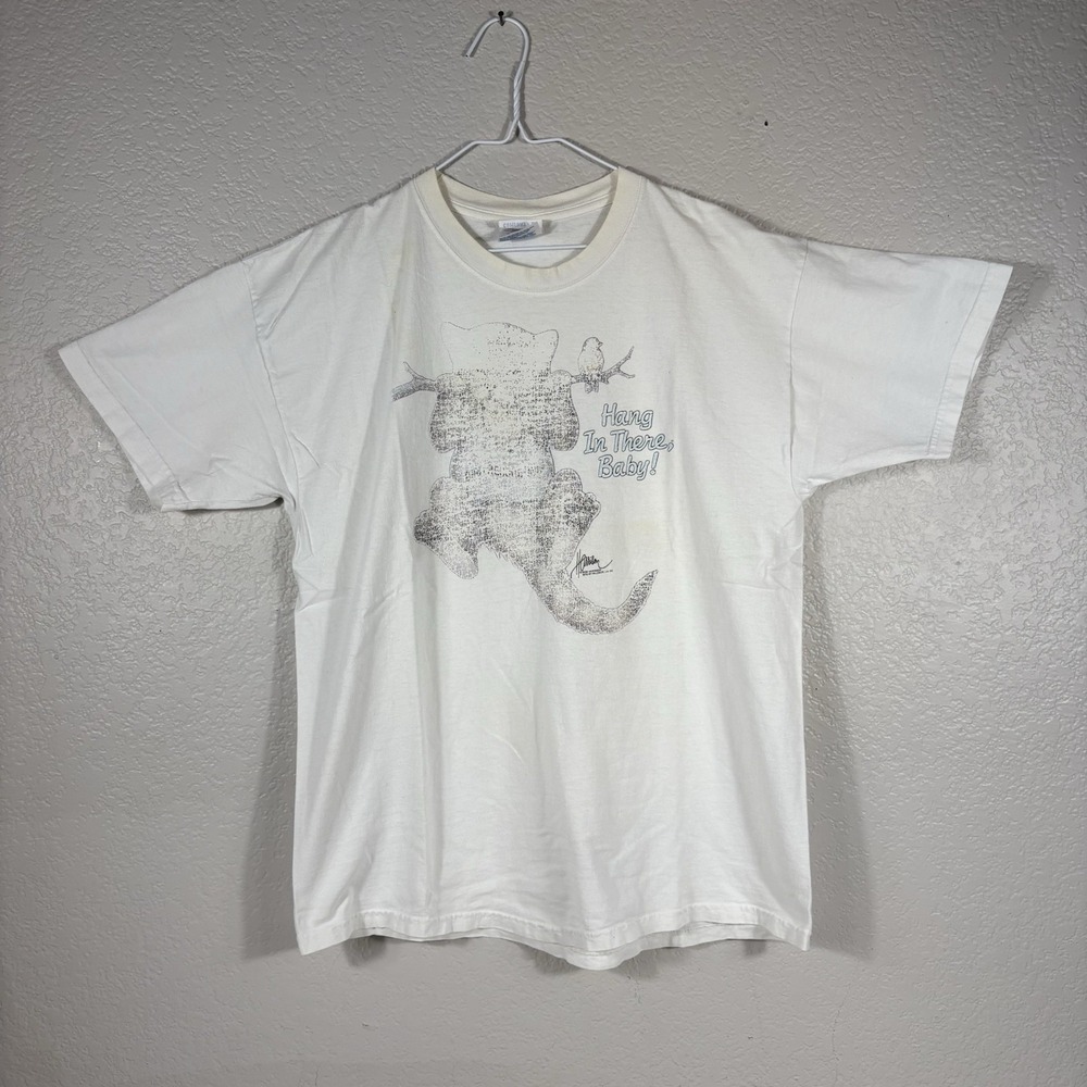 Rare Bob Harrison Hang In There, Baby! T-Shirt Large Made In USA